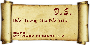 Délczeg Stefánia névjegykártya